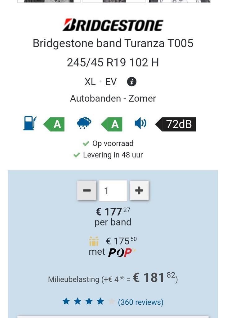 2 pneus Bridgestone 245 45 19, Autos : Pièces & Accessoires, Pneus & Jantes, Pneu(s), Enlèvement