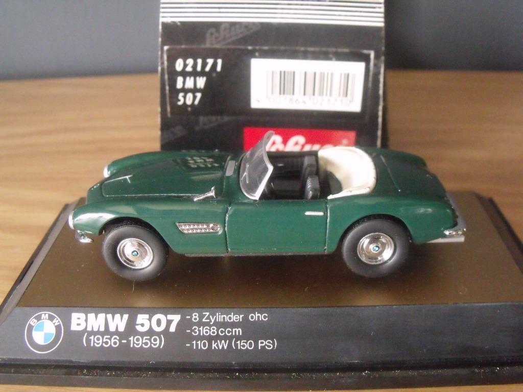 1:43 Schuco 02171 BMW 507 cabrio groen 1956-1959, Hobby en Vrije tijd, Modelauto's | 1:43, Zo goed als nieuw, Auto, Schuco, Ophalen of Verzenden