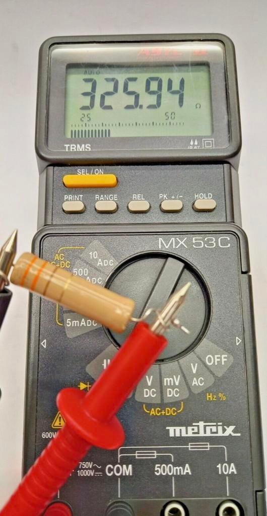 Multimètre Métrix MX 53 C TRMS, Bricolage & Construction, Instruments de mesure, Enlèvement ou Envoi, Comme neuf, Multimètre