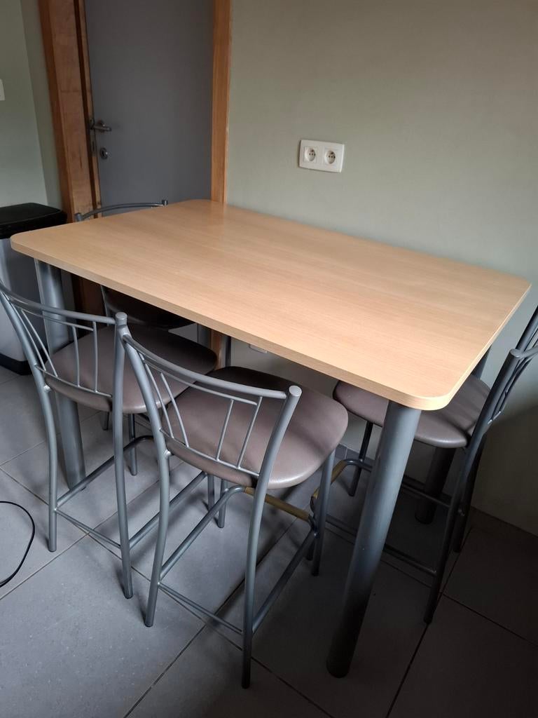 Eetkamerset, Huis en Inrichting, Tafels | Eettafels, Ophalen, Gebruikt, 100 tot 150 cm, 50 tot 100 cm