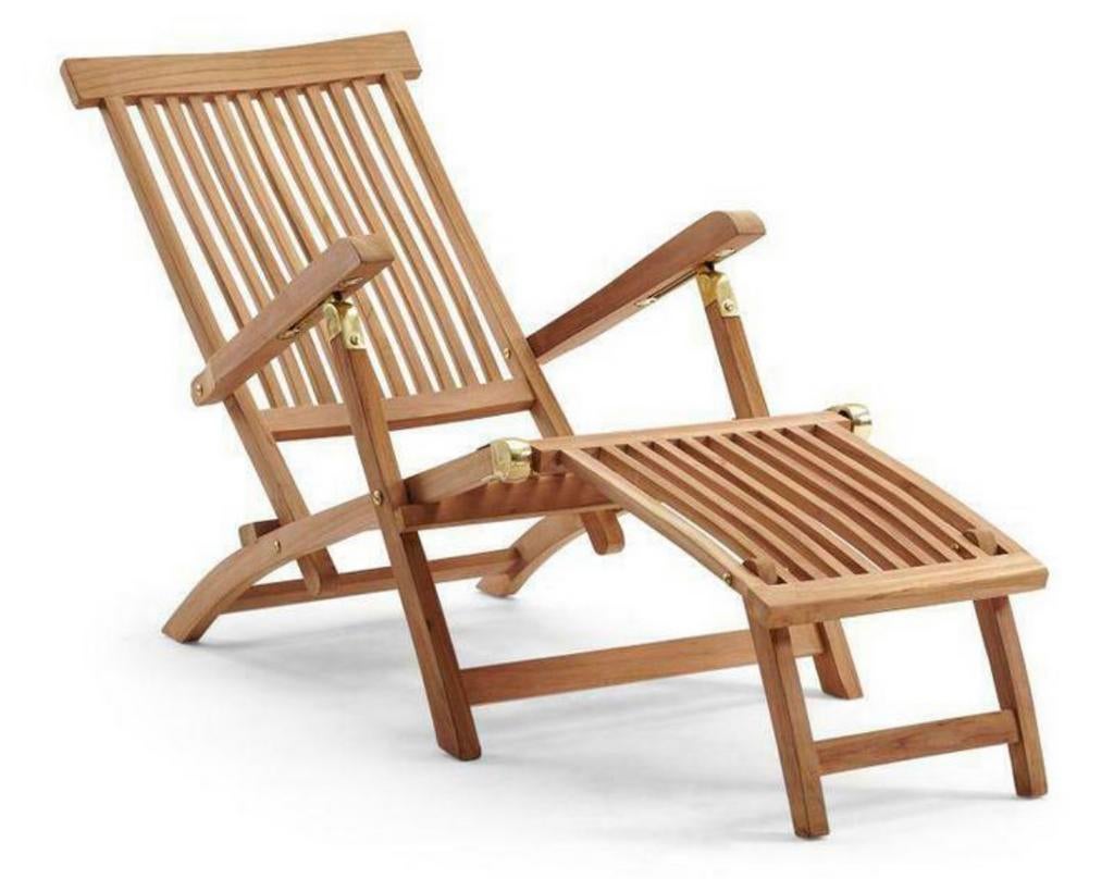 Chaise longue réglable Claire en teck + Coussins, Enlèvement, Neuf, Réglable