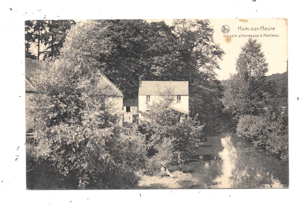 Ham-sur-Heure NA28: Un coin pittoresque à Hameau, Envoi, 1920 à 1940, Affranchie, Hainaut