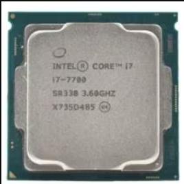 Intel Core i7 7700 3,6 GHz met Socket LGA 1151, Enlèvement ou Envoi, Utilisé