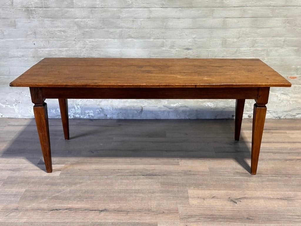 Authentieke boerentafel - 196 x 89 cm + 78,5 cm, Huis en Inrichting, Tafels | Eettafels, Gebruikt, 50 tot 100 cm, 150 tot 200 cm