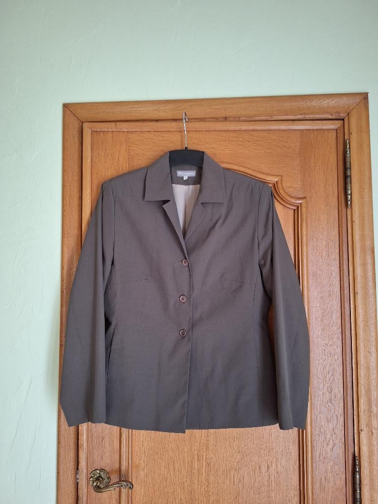 Blazer kaki - taille 40/42 - Miss Cambridge, Kleding | Dames, Maat 38/40 (M), Kostuum of Pak, Ophalen of Verzenden, Zo goed als nieuw