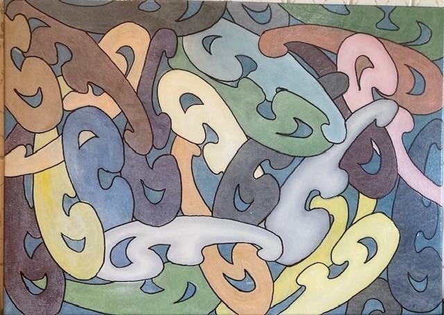 olieverfschilderij  Modern, Antiquités & Art, Art | Peinture | Classique, Enlèvement