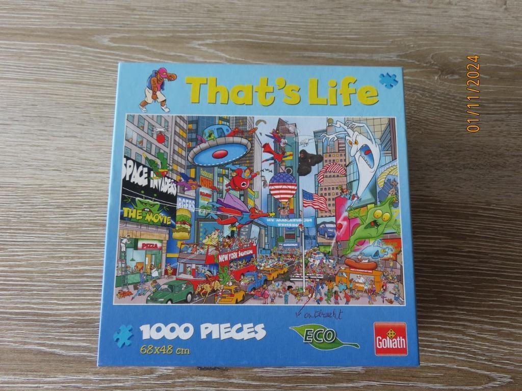 Puzzel 1000 st That's Life - New York - Nr 71386, Ophalen of Verzenden, 500 t/m 1500 stukjes, Zo goed als nieuw, Legpuzzel