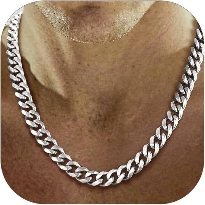 Cubaanse ketting voor heren | GRATIS LEVERING, Handtassen en Accessoires, Kettingen, Nieuw, Overige materialen, Zilver, Verzenden