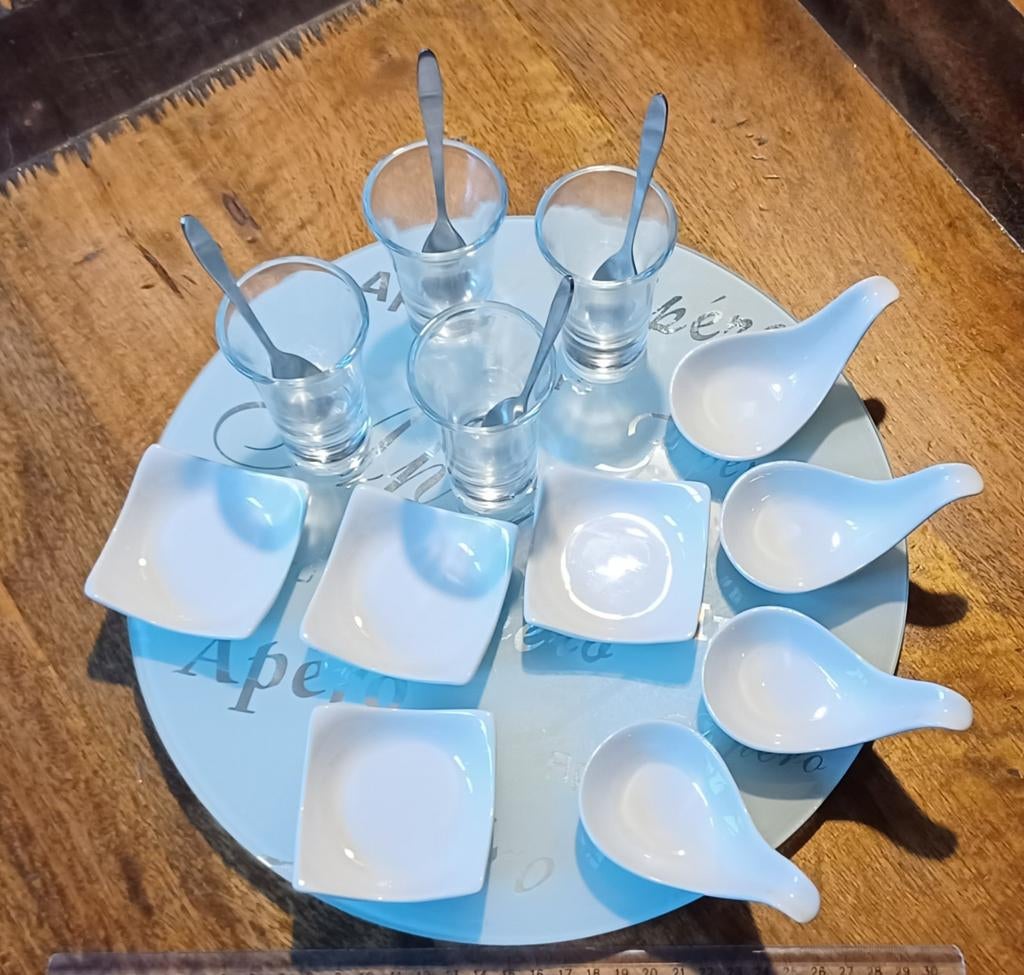 Set apéritif, non utilisé, plateau et bocaux, Enlèvement ou Envoi, Neuf