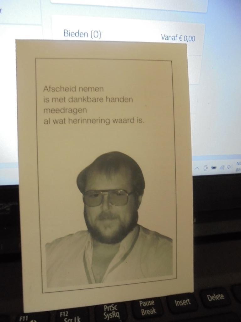 dp Geert Saey, Verzamelen, Bidprentjes en Rouwkaarten, Ophalen of Verzenden, Bidprentje
