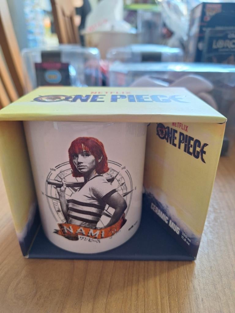 One Piece mok Nami, Keramiek, Ophalen of Verzenden, Zo goed als nieuw, Overige stijlen