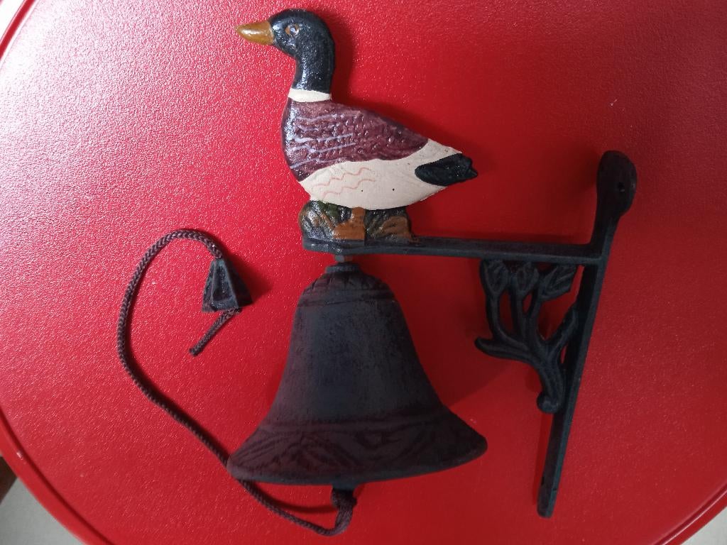 Cloche en fonte canard coloré - Neuve, Jardin & Terrasse, Enlèvement, Neuf