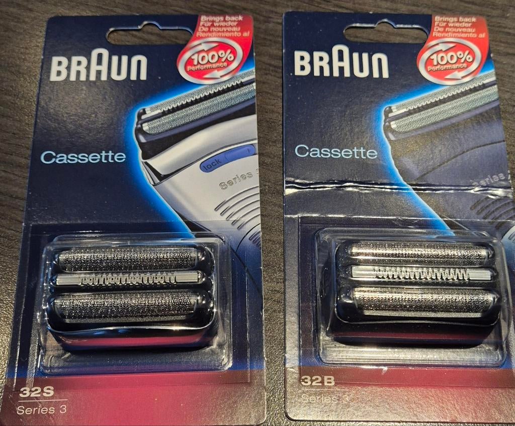 Braun 32B ou 32S tête de rasoirs série 3 ou 4, Ophalen of Verzenden, Zo goed als nieuw