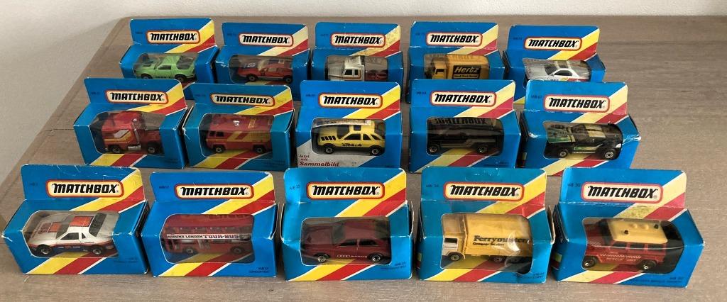 15 x Matchbox in doos met venster, Ophalen of Verzenden, Zo goed als nieuw, Auto