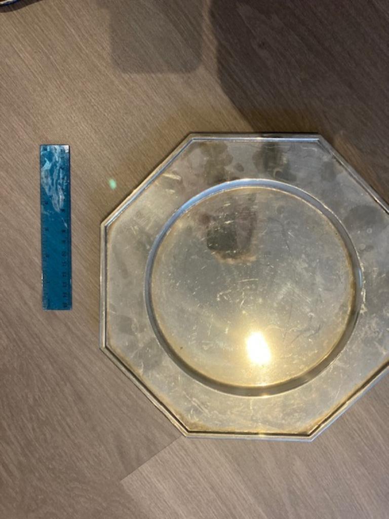 6 hoekige serveer schaal vintage, Antiek en Kunst, Ophalen