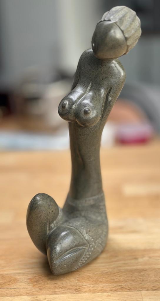 Statue Pierre Femme République Dominicaine, Antiquités & Art, Enlèvement