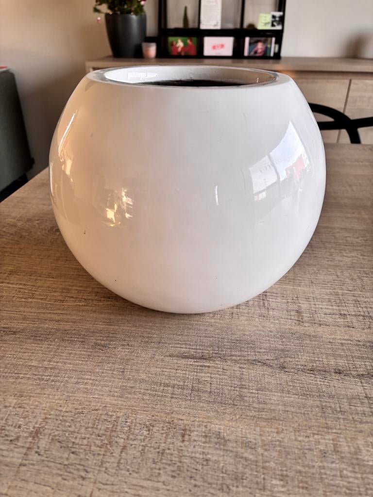 Pot de fleurs rond en plastique, Moins de 25 cm, Rond, Synthétique, Enlèvement