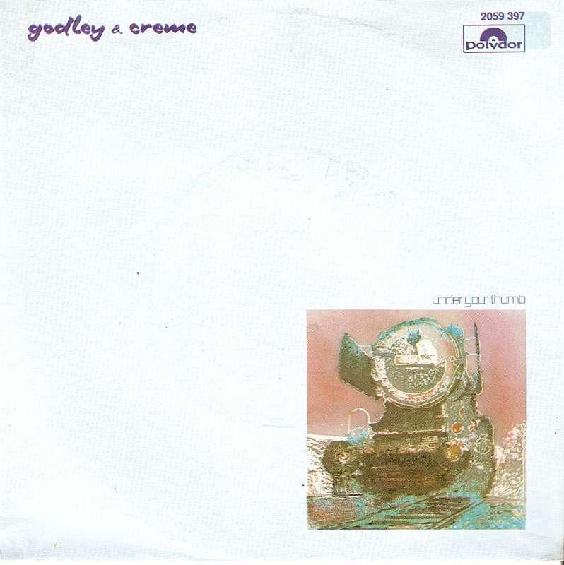 single Godley & Creme - Under your thumb, Enlèvement ou Envoi, Single, Comme neuf, Pop
