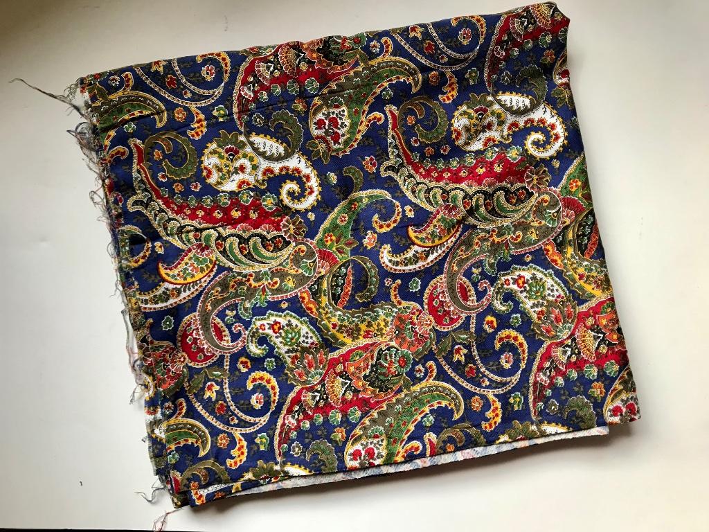 grand morceau de tissu Boussac motif Paisley mix coton, Hobby & Loisirs créatifs, Neuf, Autres couleurs, Coton, 120 cm ou plus