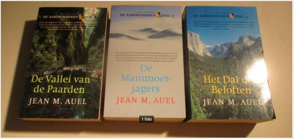 3 prima Fantasy Boeken - de aardkinderen - jean m auel, Boeken, Ophalen of Verzenden, Zo goed als nieuw