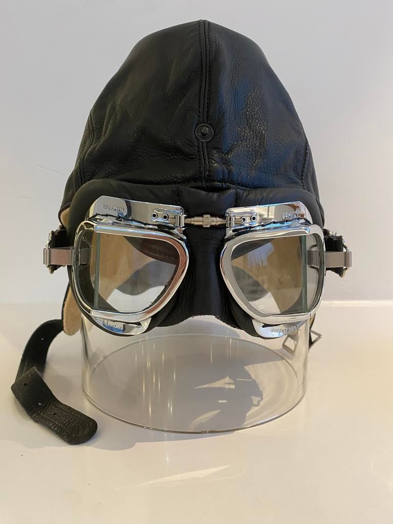 Casque et lunettes en cuir de la marque « Connolly », Enlèvement, Neuf, sans ticket, L, Femmes