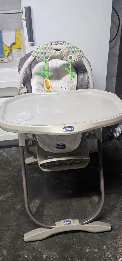 Chaise haute chicco, Enlèvement, Comme neuf, Chaise pliante, Plateau amovible