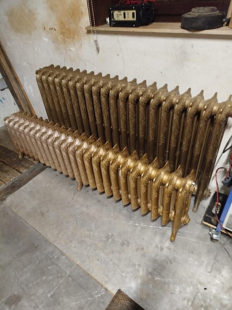 Gietijzeren radiatoren rococo, Doe-het-zelf en Bouw, Verwarming en Radiatoren, Ophalen, Gebruikt, Radiator