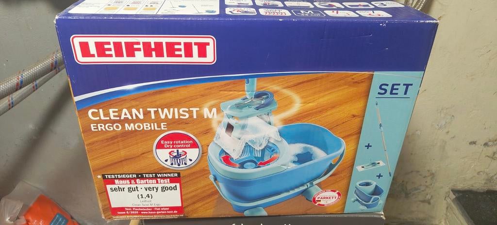 "Set CLEAN TWIST Disc Mop Ergo" marque Leifheit NEUF !!!