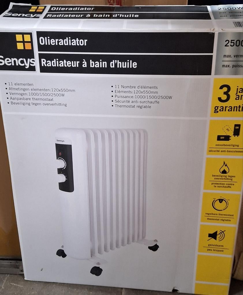Olieradiator sensys, Bricolage & Construction, Chauffage & Radiateurs, Enlèvement