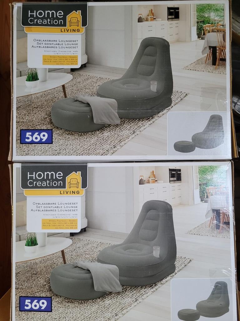 Set de salon gonflable (2 pièces), Neuf, Synthétique, Enlèvement, Sets de jardin