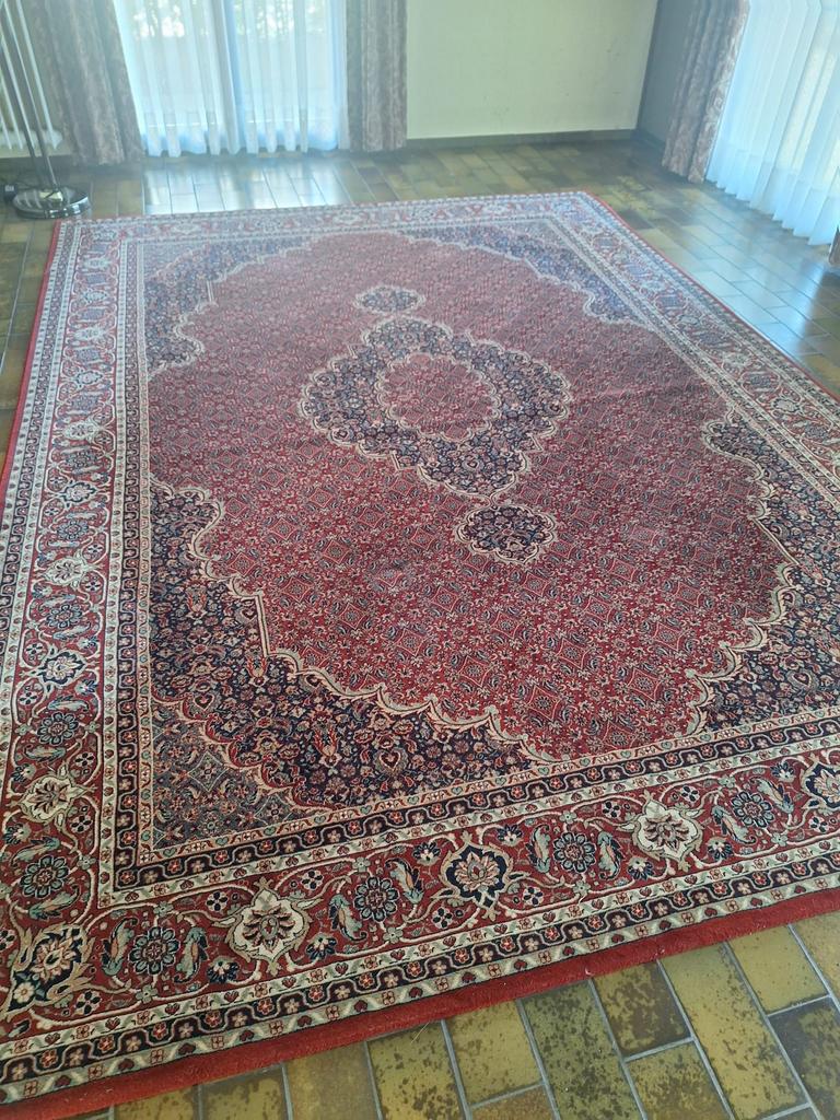 2 wollen tapijten groot formaat, Huis en Inrichting, Stoffering | Tapijten en Vloerkleden, Gebruikt, Beige, Ophalen