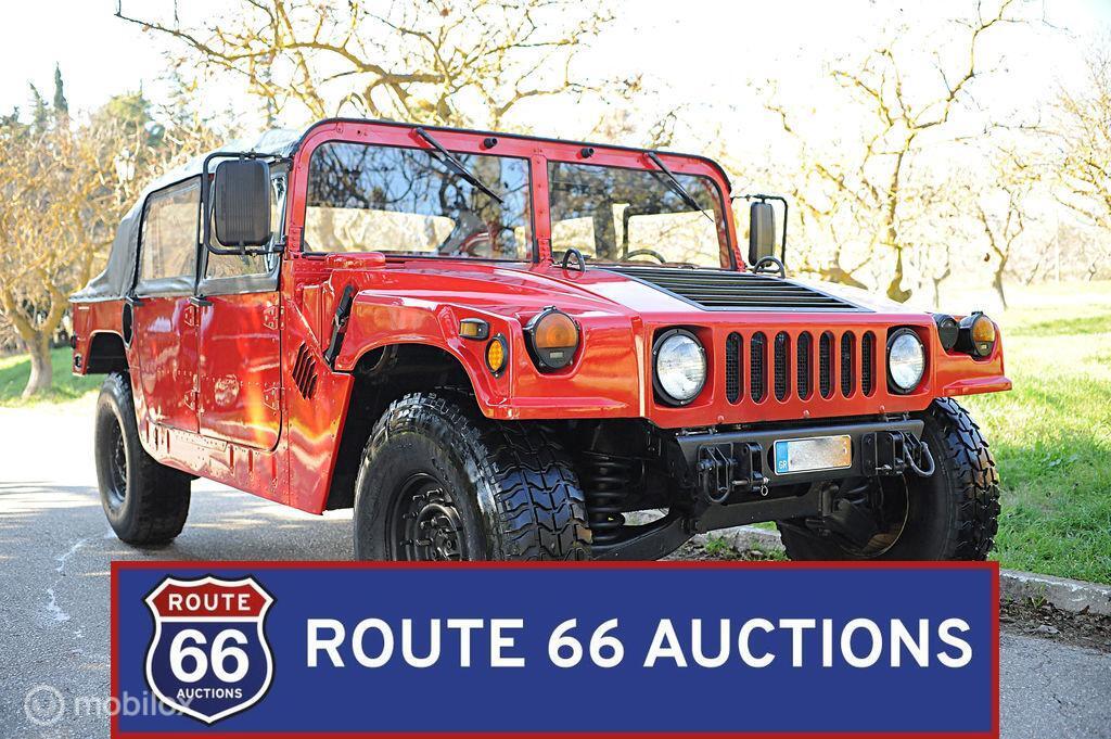Hummer H1 | 1985 | Route 66 Auctions, Auto's, Hummer, Zwart, Bedrijf, Handgeschakeld