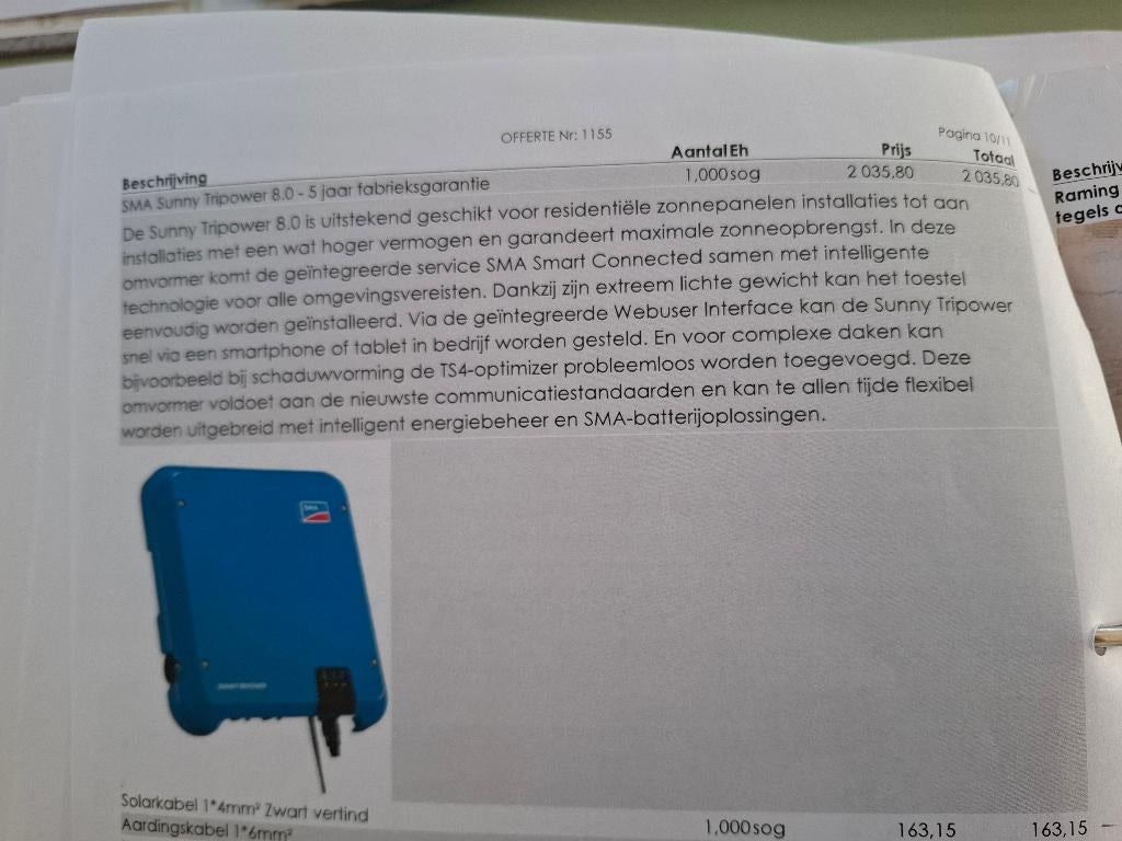 CONVERTISSEUR SMA SUNNY TRIPOWER STP8.0-3AV-40, Electroménager, Électroménager & Équipement Autre, Utilisé, Enlèvement
