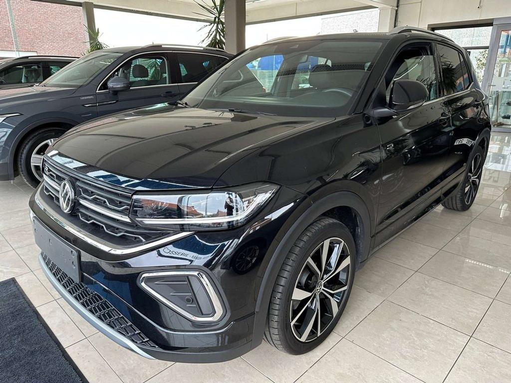 Volkswagen T-Cross 1.5 TSI DSG R-Line|Camera|IQ.Light|Keyles, Auto's, 4 cilinders, Zwart, 5 zetels, 5 deurs