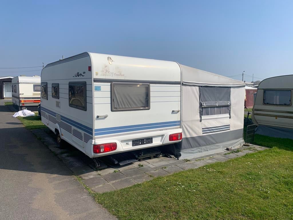 Hobby excellent caravan 4pers Middelkerke, Jusqu'à 4, Hobby, Poêle, Siège standard