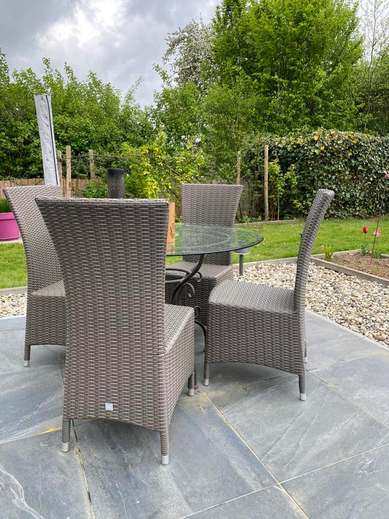 Design terrasstoelen, Tuin en Terras, Ophalen, Zo goed als nieuw