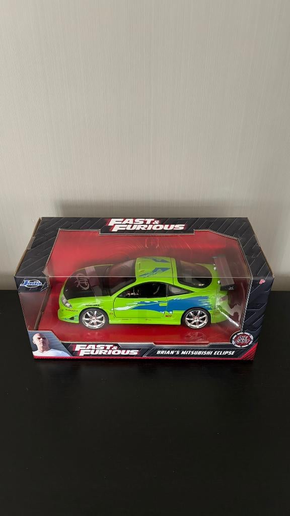 Jada Toys 1/24 Fast and Furious Mitsubishi Eclipse, Hobby en Vrije tijd, Modelauto's | 1:24, Ophalen, Nieuw, Auto, Jada