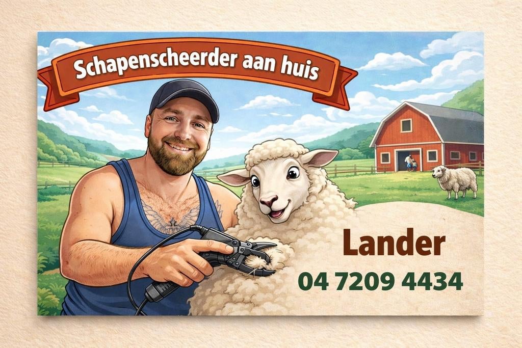 Scheren van schapen, Dieren en Toebehoren