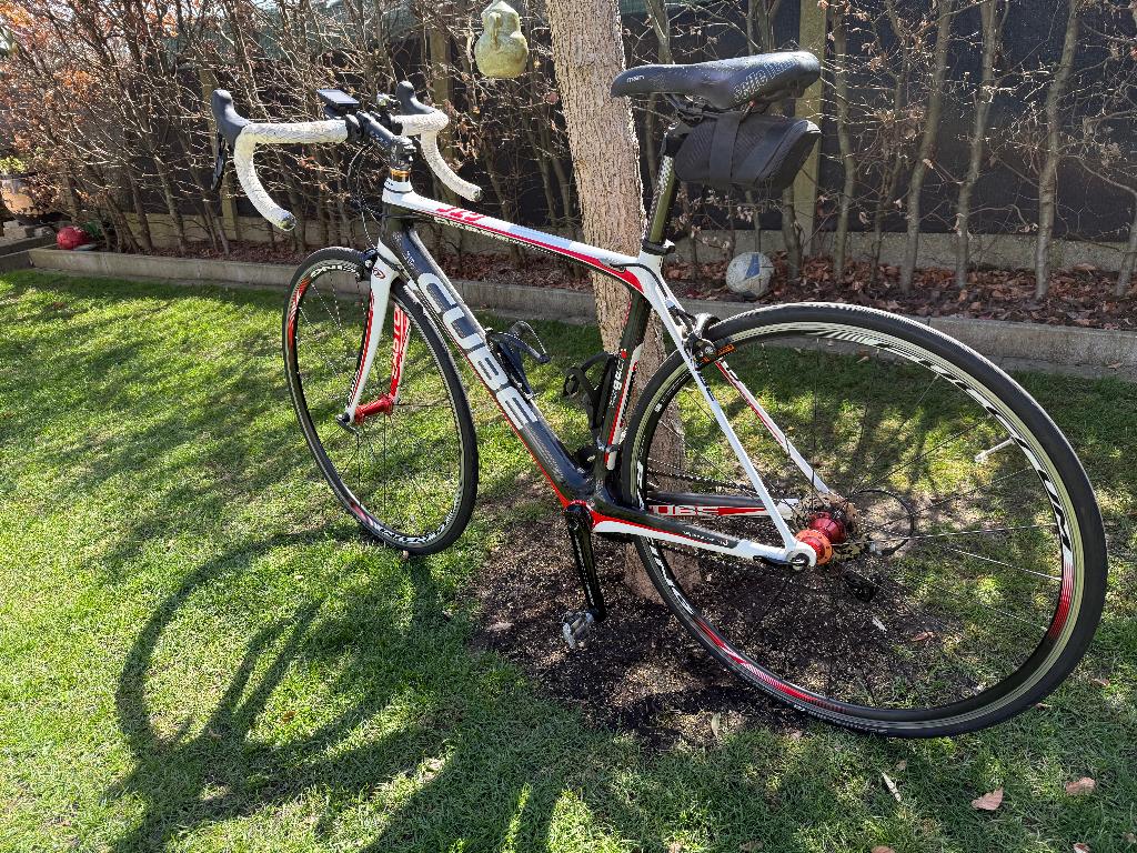 Koersfiets CUBE, Gebruikt, Carbon, 10 tot 15 versnellingen, Heren