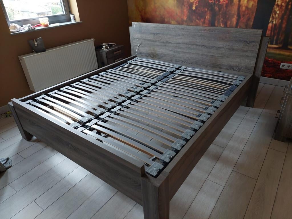 Bed en lattenbodem, Huis en Inrichting, Ophalen, Verstelbaar
