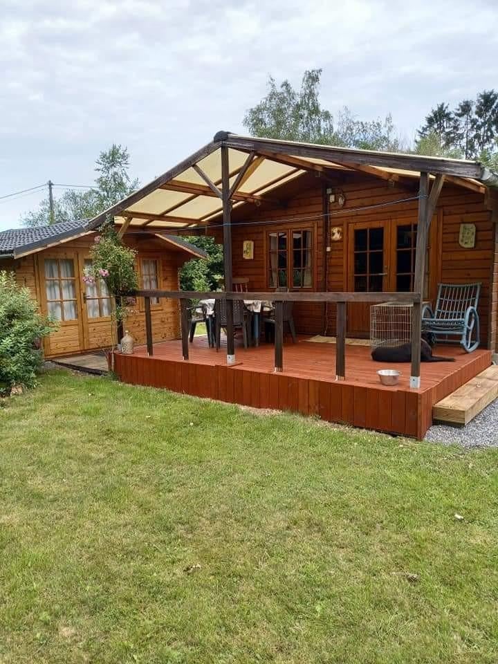 Chalet te huur omg Durbuy Hotton Barvaux HONDEN TOEGELATEN, Vacances, Maisons de vacances | Belgique, 2 chambres, Jardin