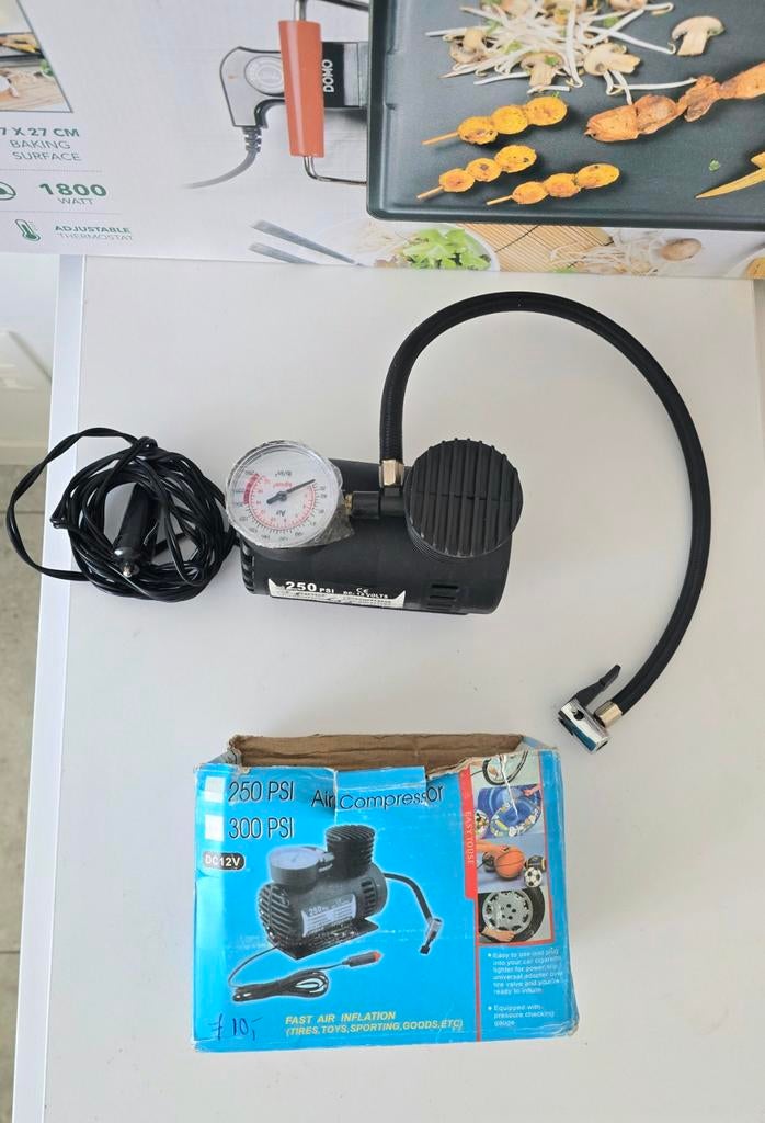 Snelle Luchtcompressor Auto/Motor – Compact & Krachtig!, Doe-het-zelf en Bouw, Compressors, Ophalen of Verzenden