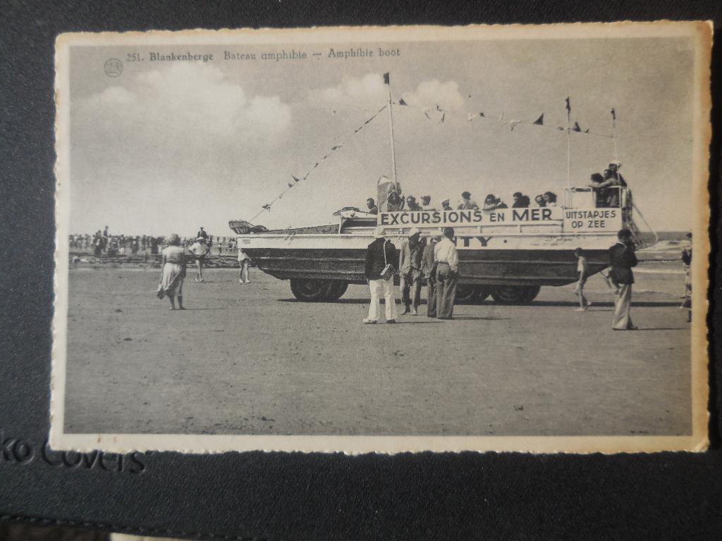 postkaart Blankenberge Amphibie boot, Envoi, 1940 à 1960, Non affranchie, Flandre Occidentale