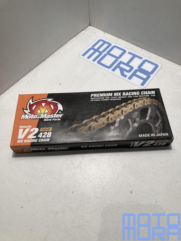 Moto-Master Velocity V2 428 Ketting 130 schakels met klinksc, Motos, Neuf, -, -, -