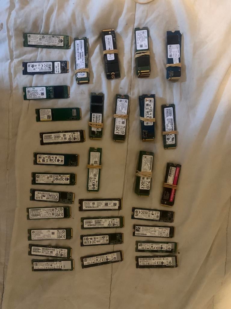 SSD NVMe & SATA (Vente unitaire possible), Computers en Software, Harde schijven, Intern, 256GB 512GB 1TB, Refurbished, Ophalen of Verzenden