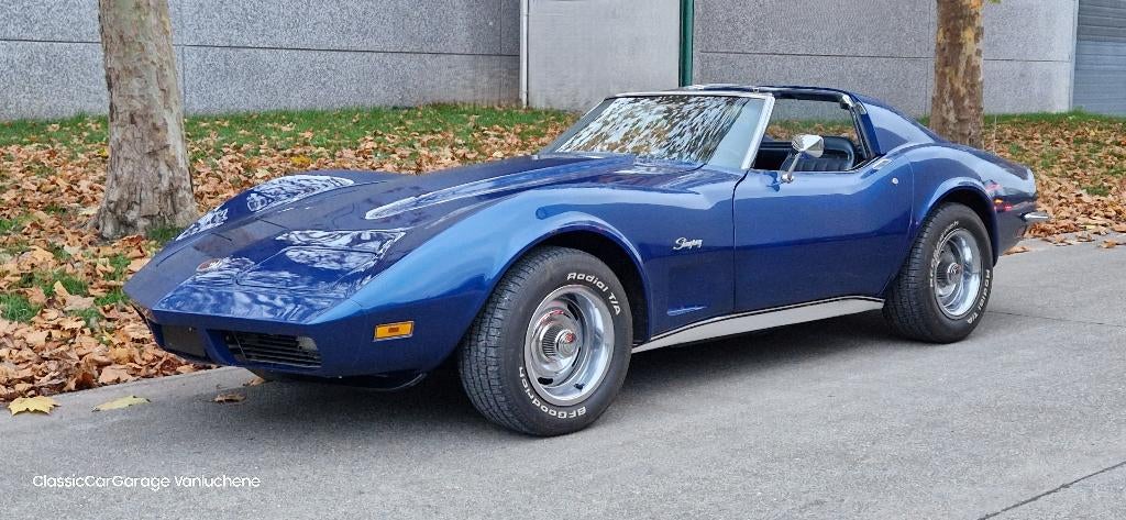 Chevrolet Corvette C3 Stingray, Auto's, Chevrolet, Automaat, Achterwielaandrijving, 8 cilinders, Blauw