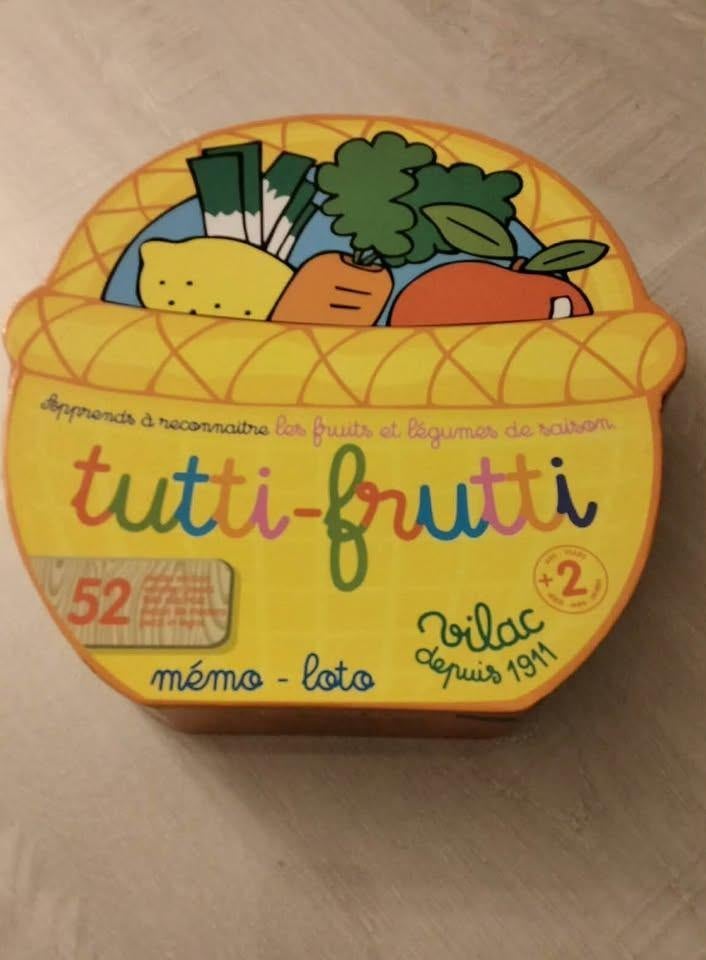 Memo Lotto Tutti Frutti - Vilac / speelgoed, Enlèvement ou Envoi, Comme neuf, Puzzles