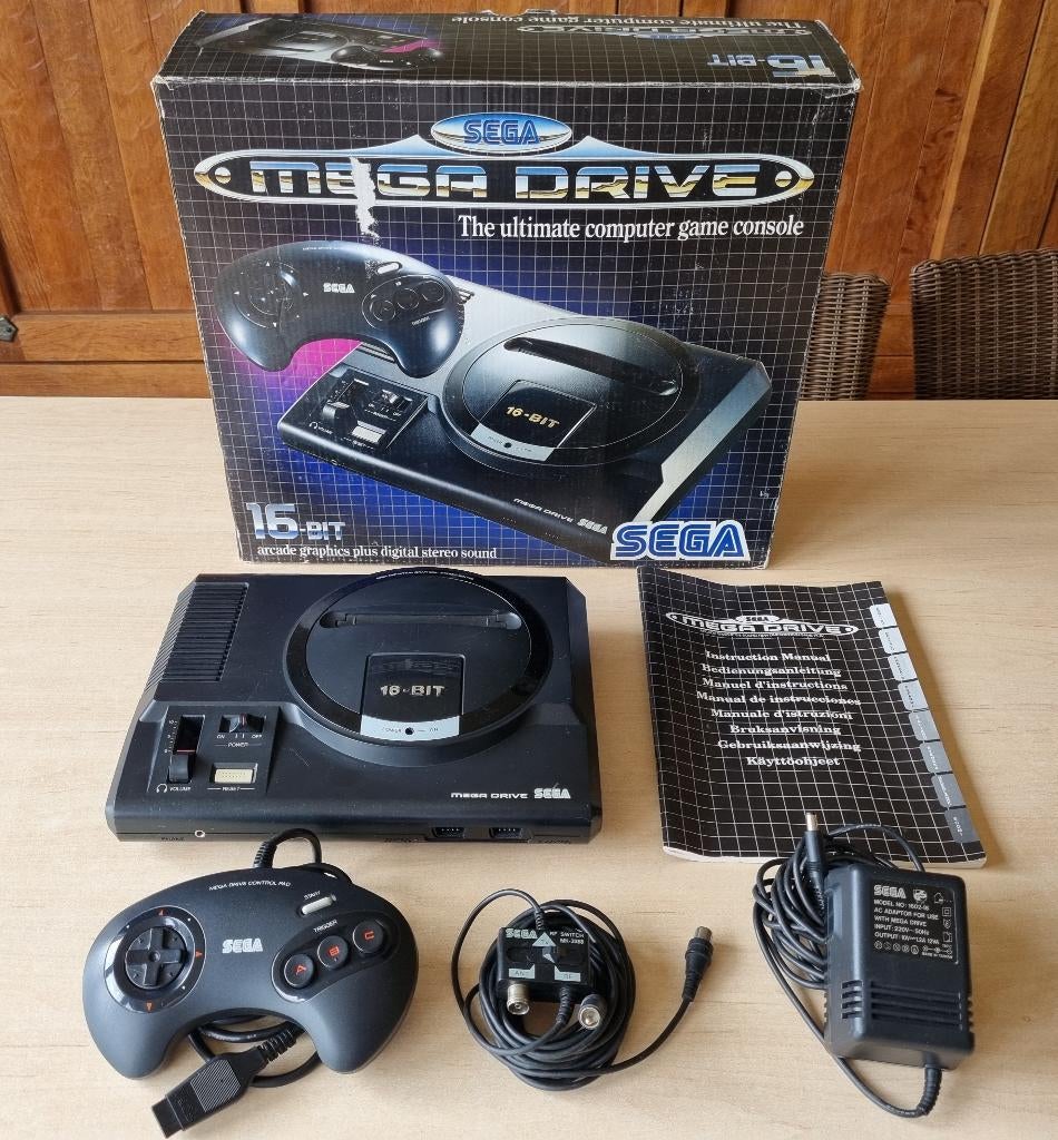 Sega Mega Drive Console + Controller + Box + Handleiding, Games en Spelcomputers, Spelcomputers | Sega, Mega Drive, Met 1 controller