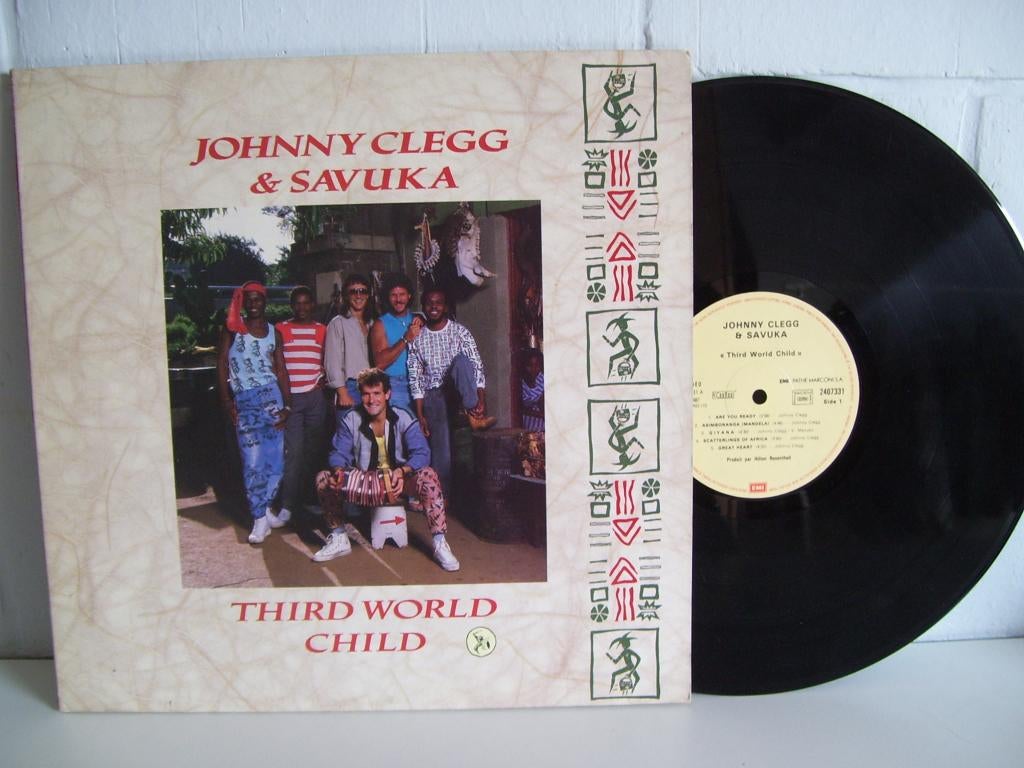 JOHNNY CLEGG & SAVUKA  third world child, CD & DVD, Vinyles | Pop, Enlèvement ou Envoi, 1980 - 1989, Utilisé, 12 pouces