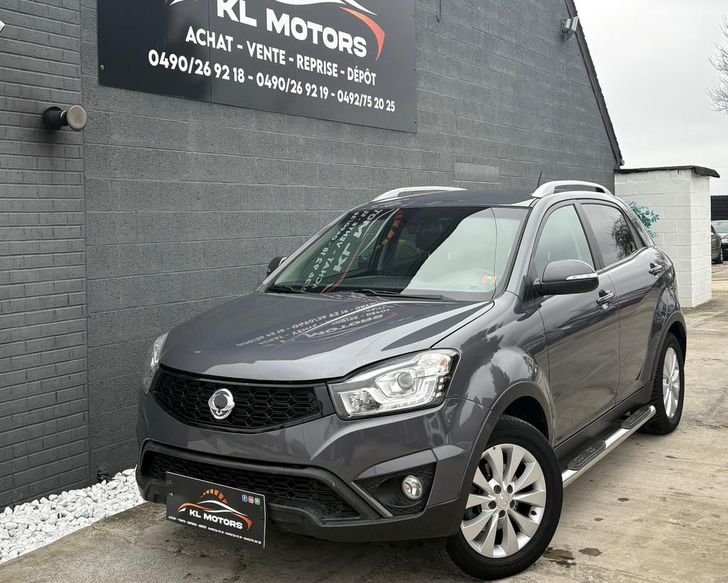 SsanYong Korando 2.2d 80 000Km Carpass 2017 Euro 6B, Autos, SsangYong, Argent ou Gris, Achat, Entreprise, Noir